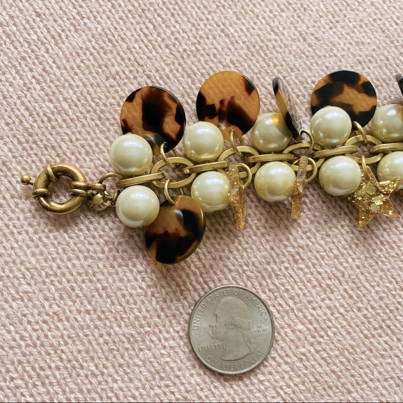 J. Crew Tortoise Pearl Bracelet - Picture 3 of 3